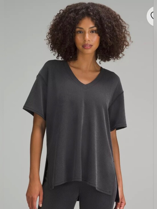 lululemon athletica Tops - Lululemon Ribbed Softstreme Relaxed-Fit T-Shirt. Like new